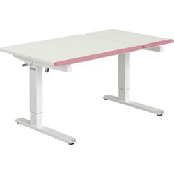 Paidi Kreideweiß Rosé Schreibtisch "Teenio Gt In Verschiedenen Ausführungen Mitwachsend & Ergonomisch" B/H/T Ca. 130/53-79/75 Cm Kreideweiß Höhenverstellbarer Schülerschreibtisch Platte Bis 14 Neigbar von Baur - Image 5