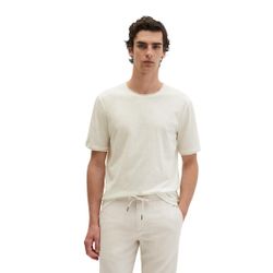 VAN GRAAF Marc O'polo Herren Ecru T-Shirt Baumwolle Weiß, Groß - Bild 3