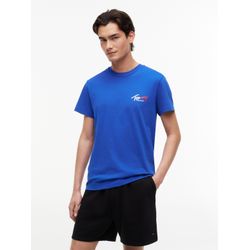 Tommy Jeans Herren Tommy Hilfiger T-Shirts Blau Gr. Mittel - Bild 3