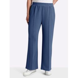 Damen Jerseyhose in weich fließender Qualität jeansblau, Größe 50 - Bild 4