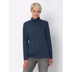 Sheego Damen Dunkelblau Rollkragenshirt - Bild 3