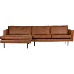 Woood  Cognac Ecksofa "Rodeo Recycling-Lederfaser-Verbundstoff H 85 X B 300 X T 155/86 Cm" Metallbeine Tragkraft 250 Kg Gute Verschleißfestigkeit Pfleigleicht von Baur - Image 3