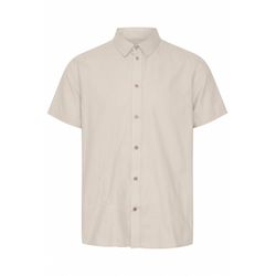 VAN GRAAF Solid Herren Beige Kurzarmhemd Baumwolle Braun, Xxl - Bild 4