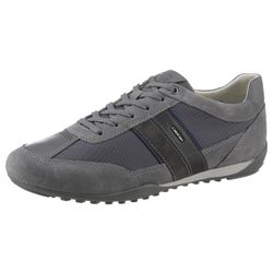 Geox Herren Dunkelgrau Sneaker "U Wells C", Gr. 46, Grau (Dunkelgrau), Synthetik, Textil, Veloursleder, Schuhe Sneaker, Casual Schuh, Schnürschuh Mit Logover... - Bild 4