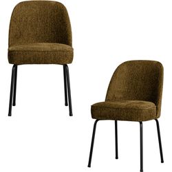 woood - Vogue - 2er Set Esszimmerstuhl - Structure Velvet - Brass - Bild 3