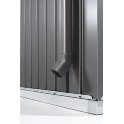 BIOHORT Regenfallrohr »HighLine«, Stahlblech, B x T x H: 3,9 x 3,9 x 204 cm - grau - Image 4