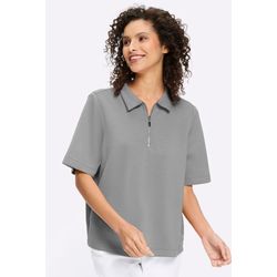 Steingrau Poloshirt - Bild 3