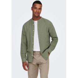 Only & Sons Herren Freizeithemden Grün Gr. Übergröße XXL - Bild 5