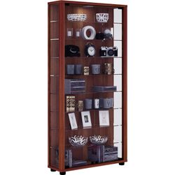Ebuy24 Braun - Holz Glas Stand Vitrine Lumo Maxi - Image 7