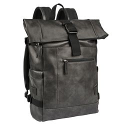 Camel Active Damen Schwarz Rucksack "Laos", Gr. B/H/T: 39Cm X 44Cm X 12Cm, Grau (Schwarz), Rucksäcke Rucksack, Praktisch Funktionaler Alltagsbegleiter Mit... - Bild 6