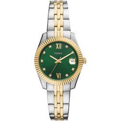 Fossil Damen Silber,Gold,Grün Uhr Scarlette (33 Mm) Mit Grünem Sonnenschliff- Uhr - Image 5