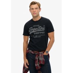 Superdry, Herren, Shirts, VI Classic Tee, Blau, (M) - Bild 5