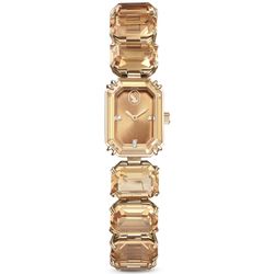 Swarovski Uhr, Armband Im Oktagon-Schliff, Champagne-Vergoldetes Finish Braun - Bild 5