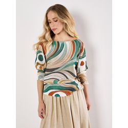 VAN GRAAF Apricot Damen Grün Bluse Viskose Größe 36-38 - Bild 3
