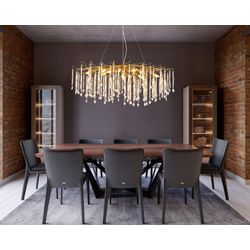 Globo Lighting Luster   ¦ gold ¦ Maße (cm): B: 50 H: 120 Lampen & Leuchten > Hängeleuchten - Sconto - Image 4