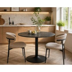 Actona Schwarz Esstisch, Ibiza – – Ø Ca. 110Cm, H: 74Cm - Image 5