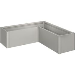 Biohort Quarzgrau Metallic Hochbeet "Belvedere L-Form Mini 15 Verschiedene Farben" 152X152x45 Cm Extrem Langlebig Aus Metall von Baur - Image 4