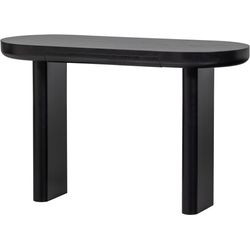Woood  Schwarz Schreibtisch "Mael Aus Mdf Mit Furnierschicht Und Massiven Holzbeinen 120X50x75 Cm" Tragkraft 50 Kg Einfach Zu Montieren Sichtbare Maserung von Baur - Image 4