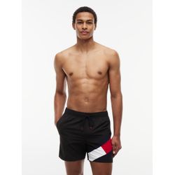 Tommy Hilfiger Herren Schwarz Badeshorts Mittellang Slim Fit, Gr. L - Bild 4
