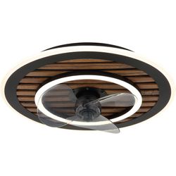 Globo Lighting Deckenventilator  schwarz Maße (cm): H: 13 Ø: 49 - Höffner - Image 5