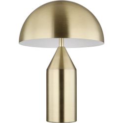 Bronze Tischlampe 2 Flammig Leselampe Nachttischlampe Messing Wohnzimmerlampe Tischleuchte, 2X E27 Fassung, Dxh 28 X 39 Cm - Bild 4