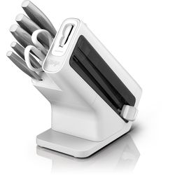 Ninja Staysharp Rostfreier Messerblock Mit Integriertem Schleifer 6-Teiliges Set In Weiß K62006euwh Von Sharkninja - Image 5