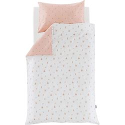 Träumeland Weiß Rosa Braun Babybettwäsche 2 Stk. von Baur - Image 3