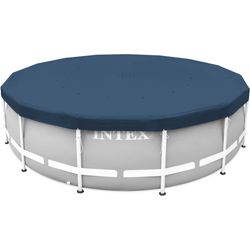 Intex Blau Poolabdeckung, 4.57M X 20Cm Round All-Season Deluxe Pool Cover (457 Cm) - Image 3