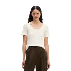 Marc O'polo Damen Weiß T-Shirt "Aus Slub-Jersey", Gr. Xs, ( Cotton), Obermaterial: 100% Baumwolle, Unifarben, Basic, Regular Fit, Tiefer Rundh... - Bild 4