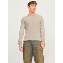 JACK & JONES Einfarbig Strickpullover | Regular Fit, Einfarbig, Langarm, Casual, Bei max. 40°C im schongang waschen - Bild 4