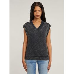 G-Star Damen Grau Ärmelloser Pullover Washed - Bild 2