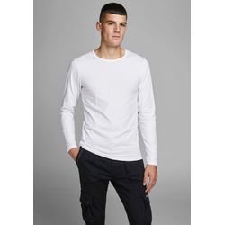 Jack&Jones - Jjebasic O-Neck Tee L/S Noos White - Gr. - Xxl - Bild 4