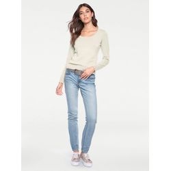 Offwhite Rundhalspullover - Bild 3