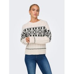 Only Damen Weiß Pullover Mit Schulterfreien Ärmeln Für Marent - Bild 5