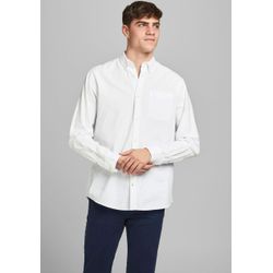 Jack&Jones - Jjeoxford Shirt Ls Noos White - Gr. - Xl - Bild 6