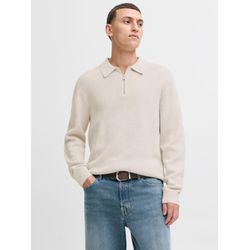 Jack & Jones Premium Herren Pullover Regular Fit Baumwolle L Offwhite Melange - Bild 7