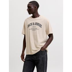 Jack & Jones Herren Moonbeam T-Shirt "Jjedenver Logo Tee Ss O-Neck Sn" Baumwolle Relaxed Fit erhältlich in Größe L/M/S/XL/XS/XXL von Baur - Bild 5