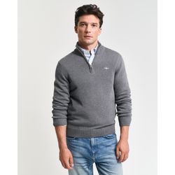 Gant Herren Grau Troyer Baumwolle Unifarben - Bild 10