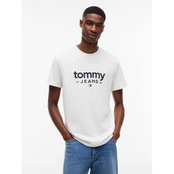 Tommy Jeans Herren Tommy Hilfiger T-Shirts Beige Gr. Mittel - Bild 6