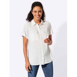 Damen Longbluse mit langen Seitenschlitzen weiß, Größe 36 - Bild 6