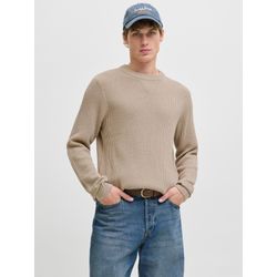 Jack & Jones Herren Pullover Rundhals Baumwoll-Mix Gr. S Beige - Bild 12