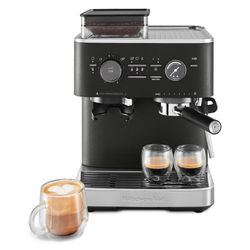 Kitchenaid Schwarz Artisan Espressomaschine + Mühle Gusseisen - Bild 10