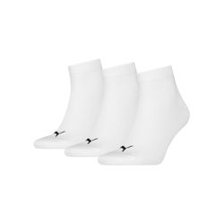 Puma Herren Socken Unisex Quarter Plain 3P White - Gr. - 36.5 - Bild 13