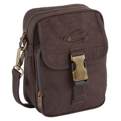 Camel Active Herren Braun Umhängetasche "Journey", Gr. B/H/T: 16Cm X 21,5Cm X 8Cm, Nylon, Aufgeraut, Bestickt, Clean, Unifarben, Taschen Umhänget... - Bild 4