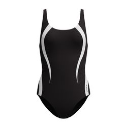 Damen Quantum Contour Badeanzug Schwarz/Weiß - Bild 4