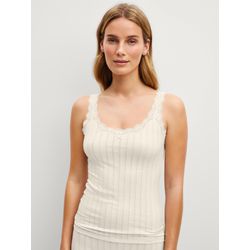 Calida Damen Beige Etude Toujours Tank-Topfür Xs, Liaison Aus Bester Baumwolle Und Verspielter Spitze - Bild 3