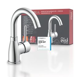 Eisl Chromfarben Waschtischarmatur "Futura" Niederdruckarmatur Mit Energiesparfunktion Cold Start Mischbatterie von Baur - Image 4