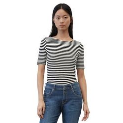 Marc O'polo Damen Schwarz T-Shirt B01219651333 Regular Fit - Bild 3