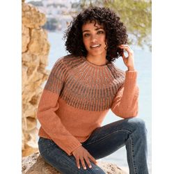 Heine Damen Papaya Meliert Strickpullover "Pullover" von Baur - Bild 4