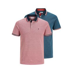 JACK & JONES Herren Jjepaulos Polo Ss 2pk Mp T-Shirt - Bild 4